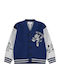 Kinder-Strickjacke Blau