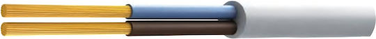 Flexible Electrical Cable H05vvf 3x4mm² White Top Set 100