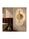 Keskor Modern Wall Lamp with Integrated LED and Warm White Light Gold 11x10x23cm