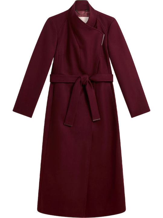 Ted Baker Wool Women's Coat Oxblood