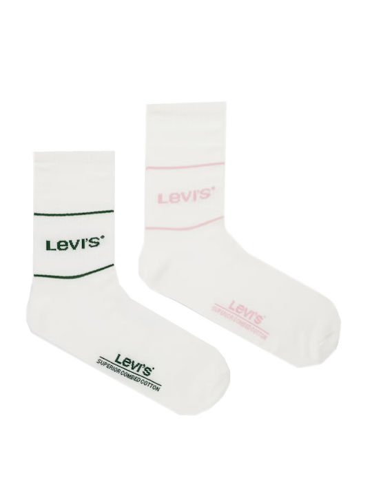 Levi's Logo Κάλτσες με Σχέδια White/green/pink ...