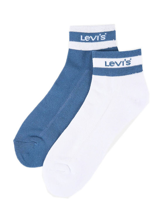 Levi's Ανδρικές Κάλτσες με Σχέδια Blue/white 2Pack