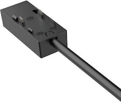 Ρευματοδότης Μαγνητική Ράγα 3cct Ultra Slim Μαύρος By41-81081