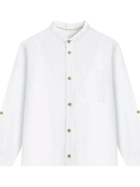 Kids Long-Sleeved Shirt White