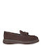 Suede Ανδρικά Loafers σε Καφέ Χρώμα