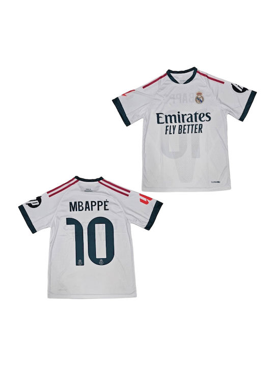 Football Jersey Mbappe Real Madrid 2026-2027 White Balón De Oro Unisex White Ab201
