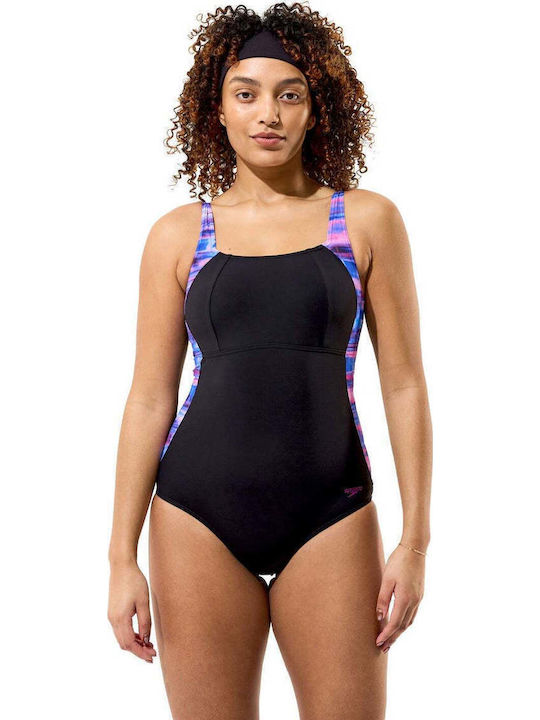 Speedo Lunalustre Ολόσωμο Μαγιό Μαύρο