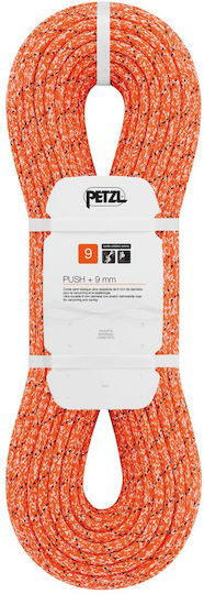Petzl R040AA01 Kletterseil mit Länge 60m Orange