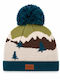 Kinder Beanie Gestrickt Grau