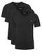 Men's Short Sleeve Undershirts Black/Black/Black 3 Pack