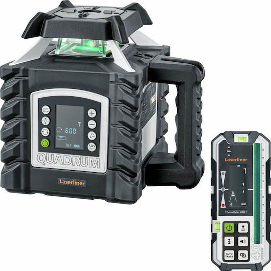 Laserliner Quadrum DigiPlus GT M400 S Rotary Laser Level Green Beam 5V with Working Range 50m