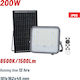 Bormann Wasserdichter Solar LED Flutlichter 200W Kaltweiß 6500K IP65
