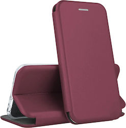 Book Piele Artificială Burgundy Oppo Reno6 Pro Book Piele Artificială Burgundy Oppo Reno6 Pro