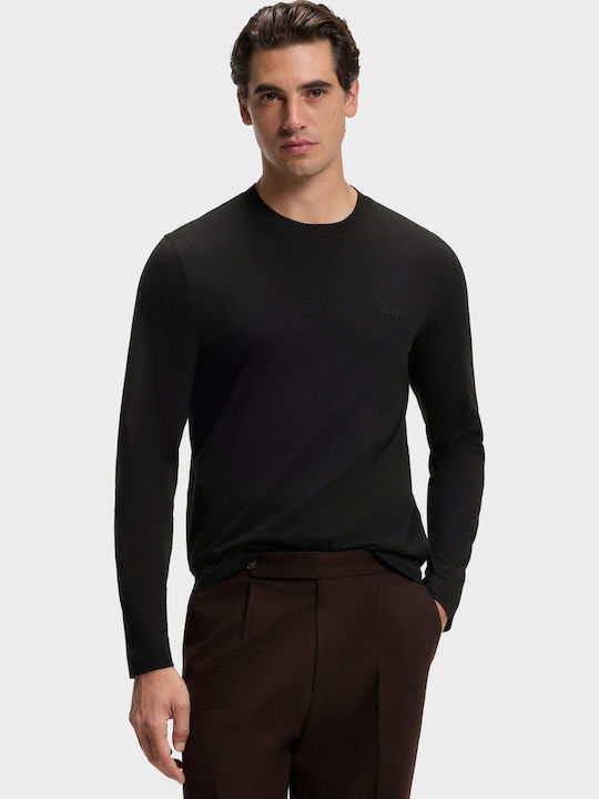 Boss Regular-fit Long Sleeve Black Blouse