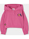 Fleece Kinder-Sweatshirt mit Fuchsie Kapuze