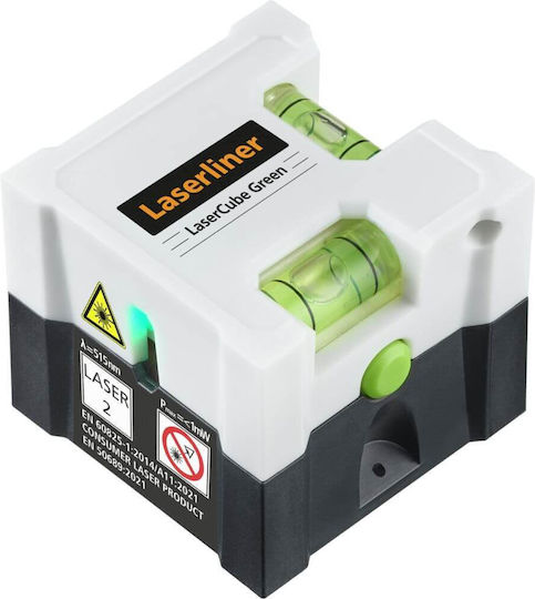 Laserliner LaserCube Γραμμικό Αλφάδι Laser Πράσινης Δέσμης 3.7V με Εύρος Εργασίας 10m