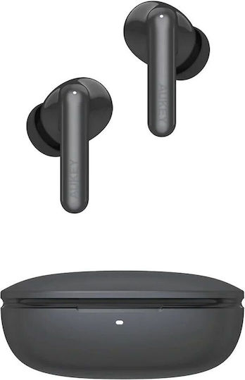 Aukey EP-B2 Earbud Bluetooth Handsfree Ακουστικά με Θήκη Φόρτισης Μαύρα