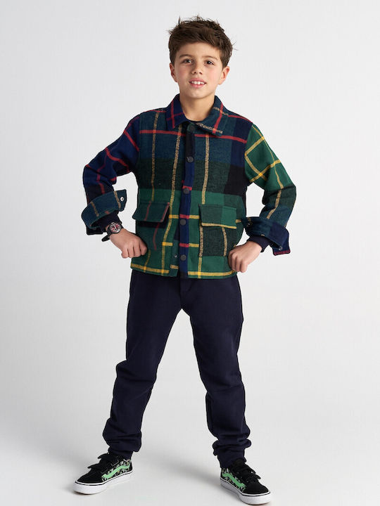 Kids Casual Short Blue Jacket
