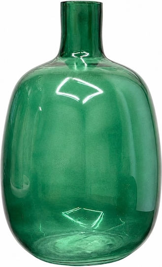 Dekorative Vase Glas Grün 17xH25cm