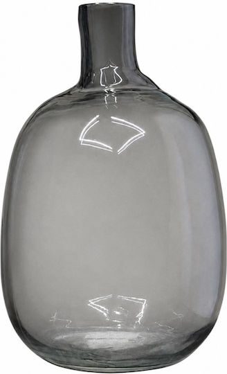 Dekorative Vase Glas Grau Φ17xΥ25cm