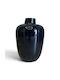 Dekorative Vase Glas Schwarz 25xH36,5cm