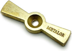 Doppelhaken Messing 43x10x3mm Gold Nt Metalor 1...