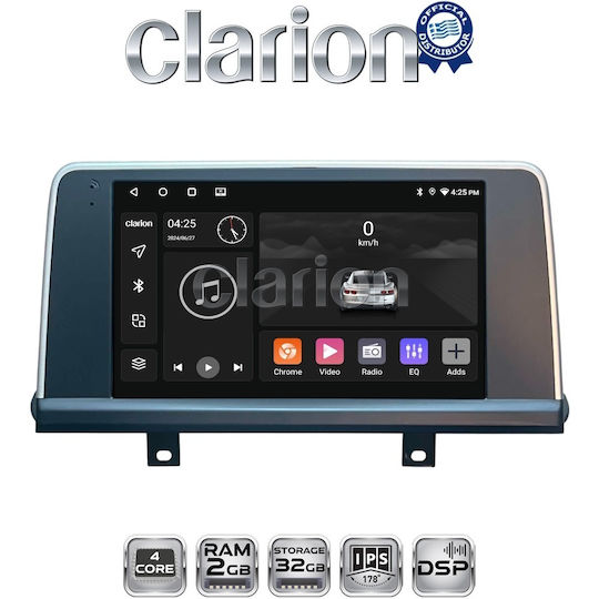 Clarion Автомобилна Аудио Система за BMW X5 (F15) / X6 (F16) (Bluetooth/USB/Вграден Wi-Fi/GPS)
