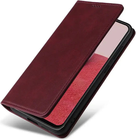 Book Piele Artificială Burgundy (Oppo Reno15 F)