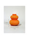 SteweHome Decorative Blue Plastic Vase 13x13xH14cm