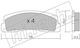 Vordere Bremsbeläge Für Lada Niva 2121 2131 76-15 0480 Fri.tech 2121-350109001 Eco1003-11366