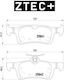 Ztec+ Peugeot Hintere Bremsscheibe BP258410
