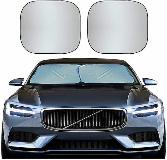Carsun Umbrele de soare exterioare pentru parbriz auto 78x68cm 2 buc
