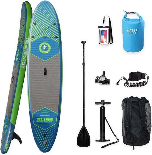 Aquasup Bliss 11.6 Placă SUP Gonflabilă cu Lungime 3.5m Alb/Verde