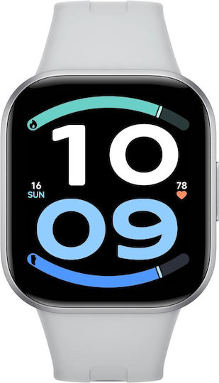 Xiaomi Redmi Watch 6 Active 45mm με Παλμογράφο (Ασημί)