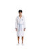 Ramel Kids Bathrobe White-Blue Hooded