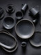 Fine Black Porcelain Dinnerware Set 20pcs