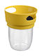 TnS Plastic Yellow Lunch Box 11x11cm
