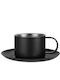Estia Tassen Braun Inox Kaffee 80ml