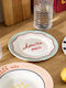 S-d Dessert Plate from Porcelain Red with Diameter 20cm