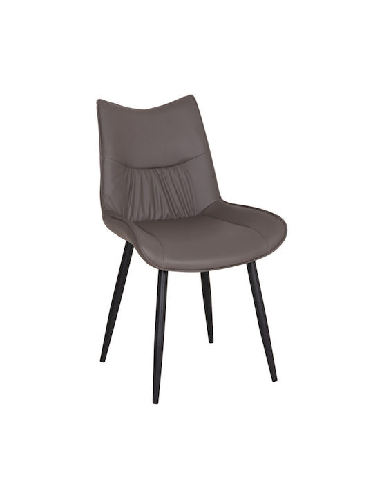 Metallic Dining Chairs Grey 2 Pieces 54x58x89cm