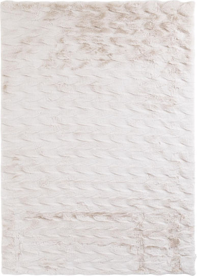 Royal Carpet Bunny Неплъзгащ Се Правоъгълен Furry Килим Крем 70x140см