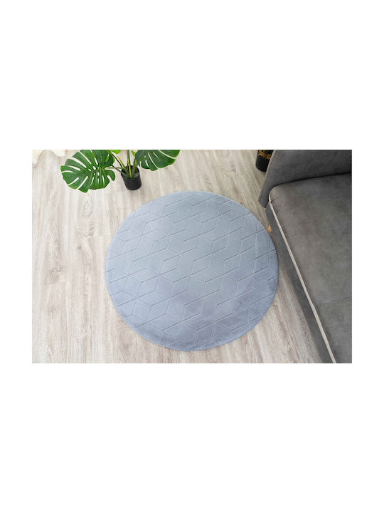 Strado Covor Rotund Argintiu Φ160cm