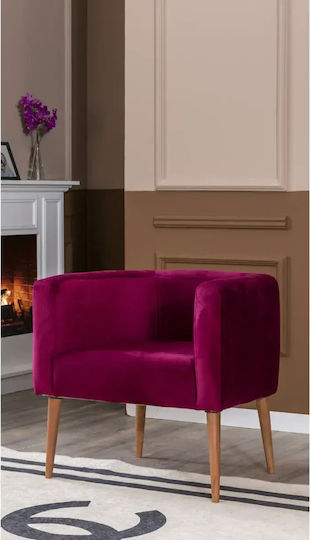 SteweHome Drehbarer Lila Sessel 60x55x55cm