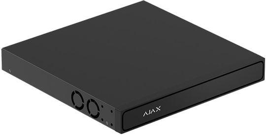 Ajax Systems H2DAI8PAC Superior Black NVR Recorder 8 Channels with 4K Resolution