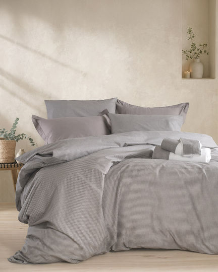 Rythmos Imperial Single Bed Sheet Set 160x260cm Grey (3 Pieces)