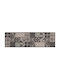 vidaXL Covoraș de Bucătărie cu Suport Antiderapant Negru Mozaic 150x45cm