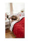 SteweHome Steppdecke Einzel 155x215cm Burgundisch