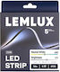 Lemlux Bandă LED 24V Lumină Alb Natural 5m Tip COB