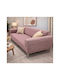 SteweHome Elastic Cover Three Seater Sofa Pink 195x230cm