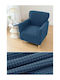 SteweHome Elastische Abdeckung Für Sessel Blau 60x85cm